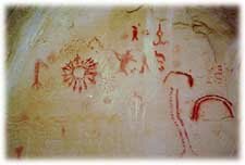 Art of the Ancients--pictographs five minutes from town